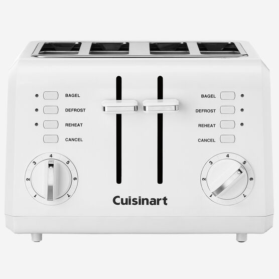 GRILLE-PAIN 4 TRANCHES COMPACT BLANC CUISINART