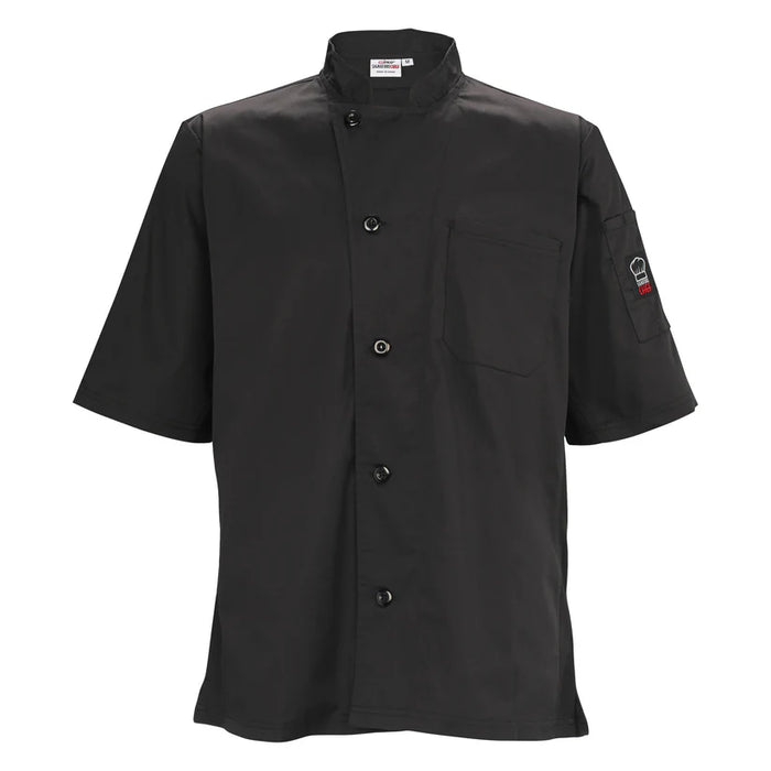 VESTON CHEF NOIR MANCHE COURTE XXL WINCO