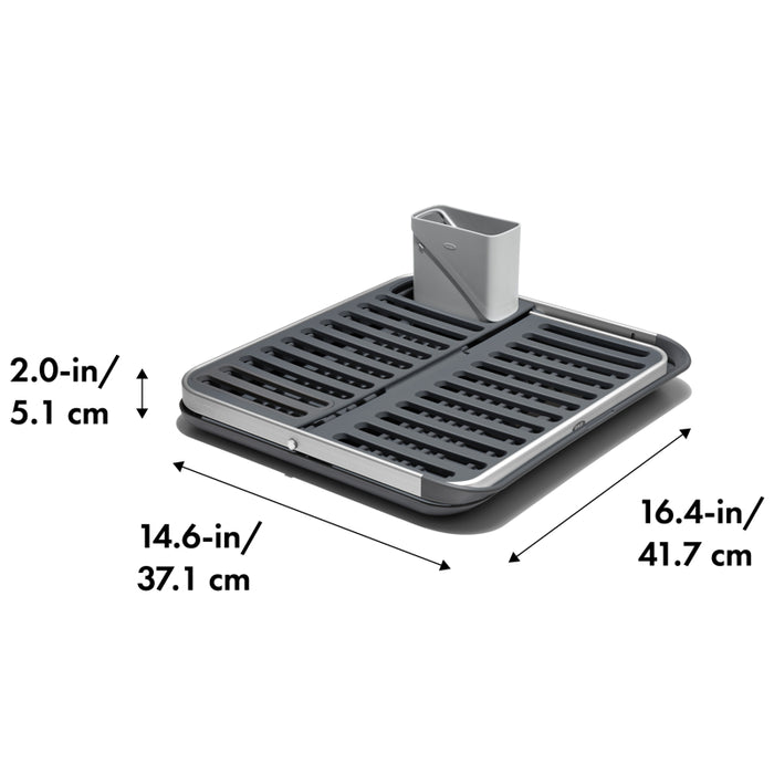 ÉGOUTTOIR À VAISSELLE PLIABLE EN ALUMINIUM DANESCO