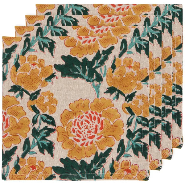 ENS. (4) SERVIETTES "GOLDENRISE" DANICA