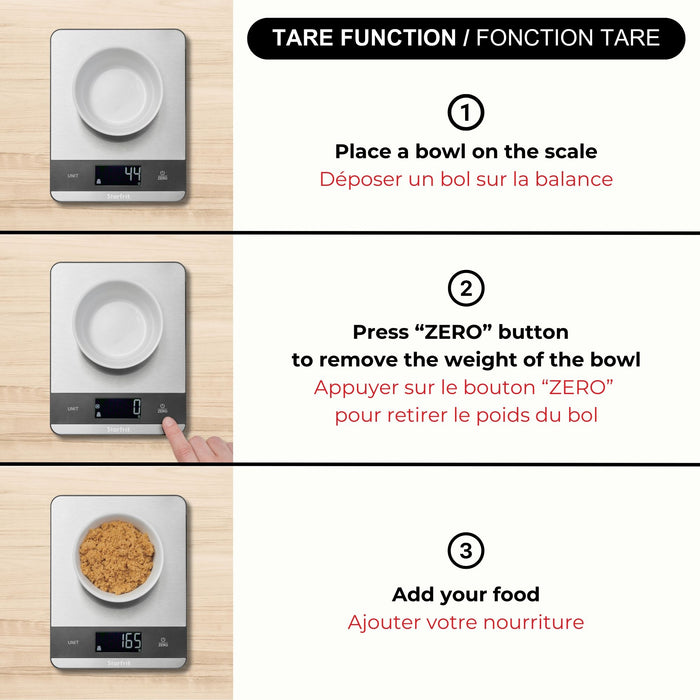 BALANCE DE CUISINE DIGITALE 5 KG. STARFRIT