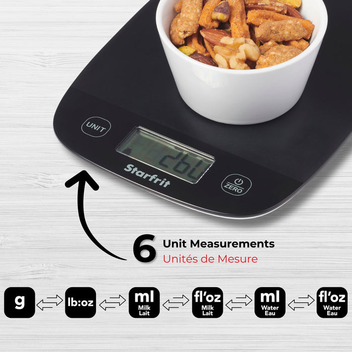 BALANCE DE CUISINE DIGITALE 5 KG. STARFRIT