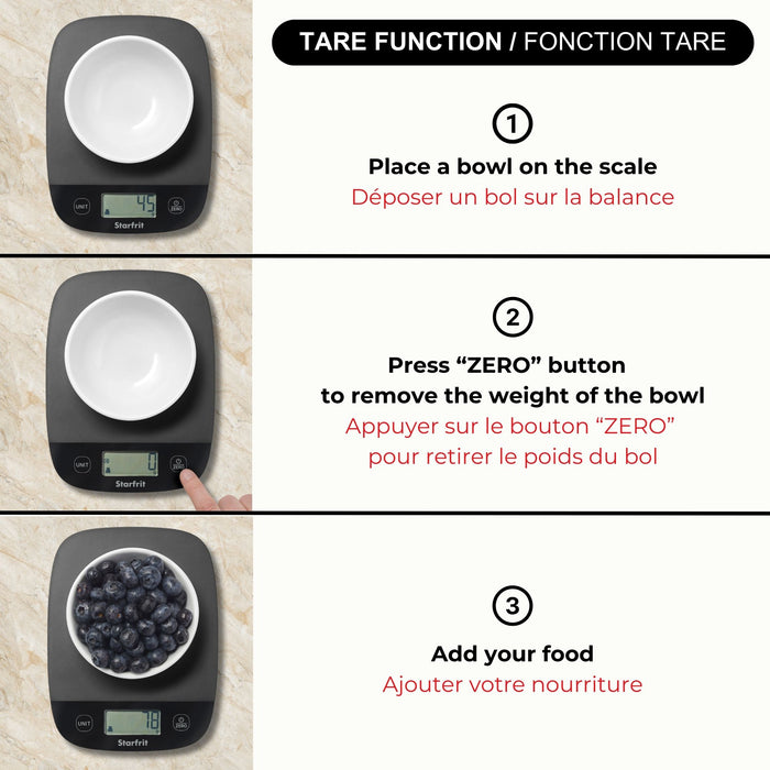 BALANCE DE CUISINE DIGITALE 5 KG. STARFRIT