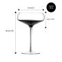 ENS. (4) COUPES À CHAMPAGNE 150 ML. ONYX ICM