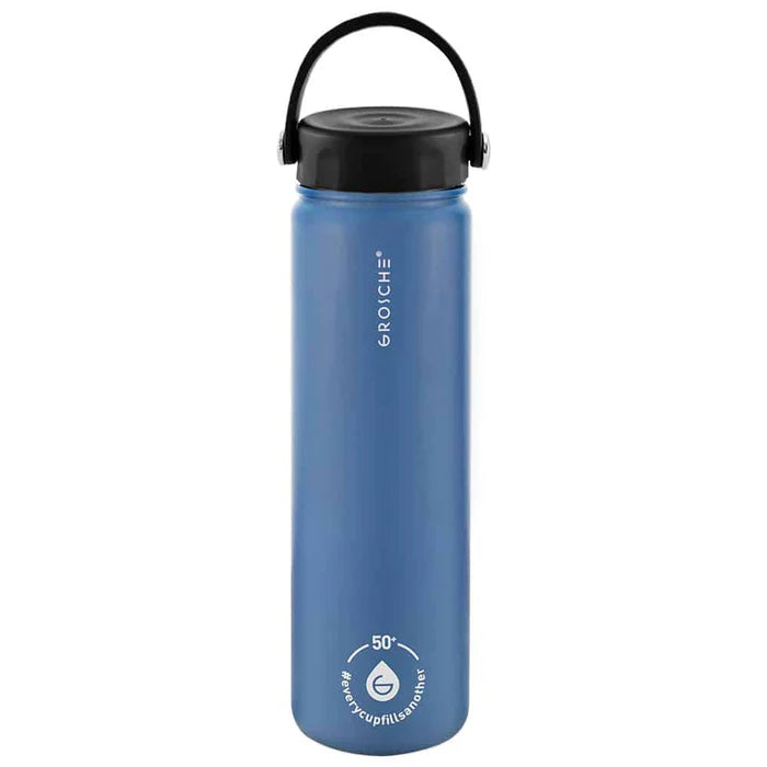 BOUTEILLE D'EAU & INFUSEUR 22 OZ. BLEUE GROSCHE