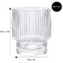 ENS. (4) VERRES OLD FASHION 340 ML. RETRO INTER CONTINENTAL