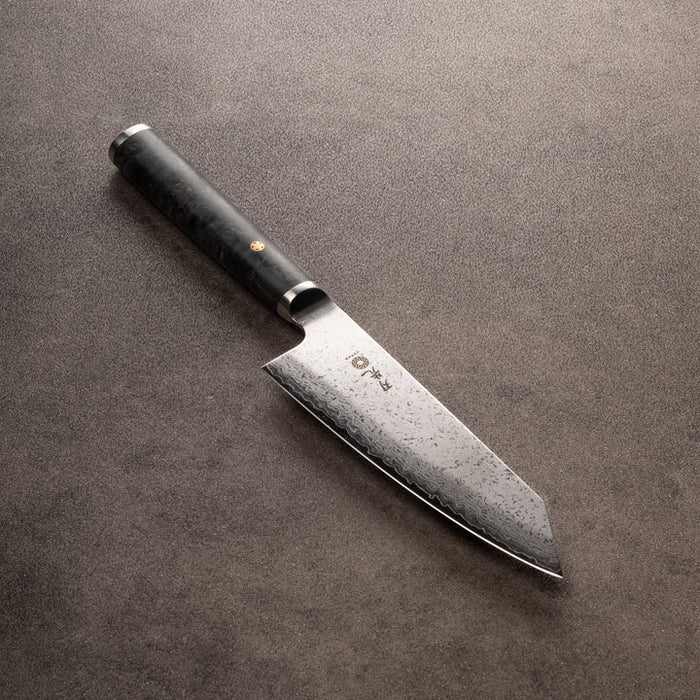 COUTEAU SANTOKU 6.5" ÉRABLE NOIR HAZAKI