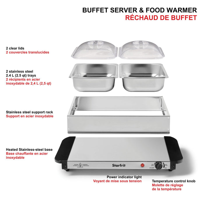 RÉCHAUD DE BUFFET 2 X 2.4L STARFRIT