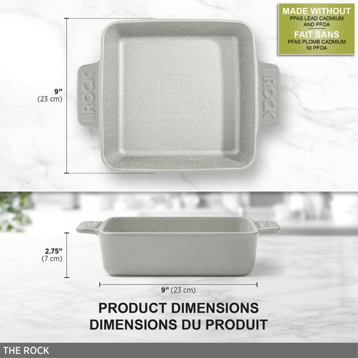 PLAT CARRÉ EN CÉRAMIQUE 9" STARFRIT