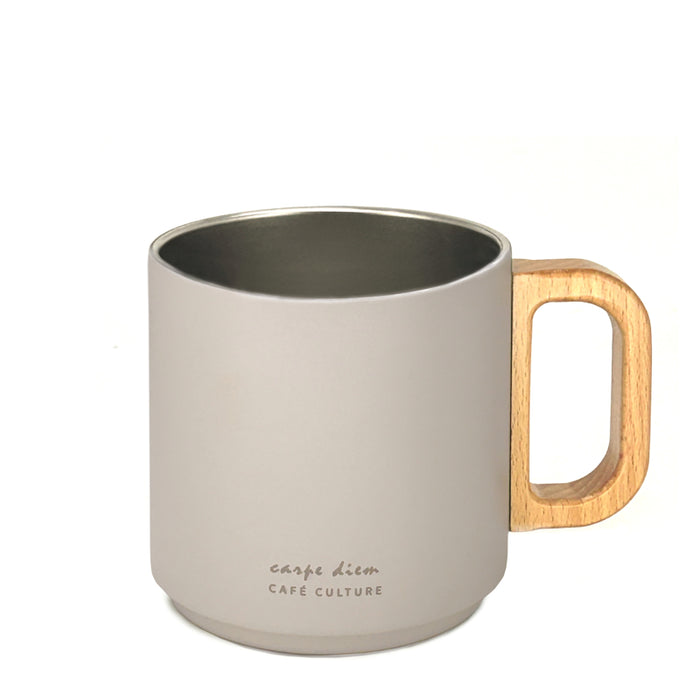 TASSE À DOUBLE PAROI 400 ML. TAUPE DANESCO