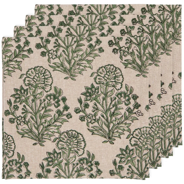ENS (4) SERVIETTES "VIRIDIAN" DANICA