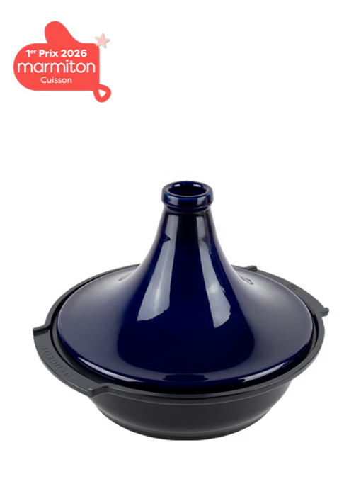 TAJINE CÉRAMIQUE 30 CM. BLEU PEUGEOT
