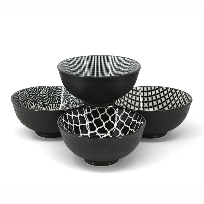BOL NOIR/BLANC 12CM DANESCO