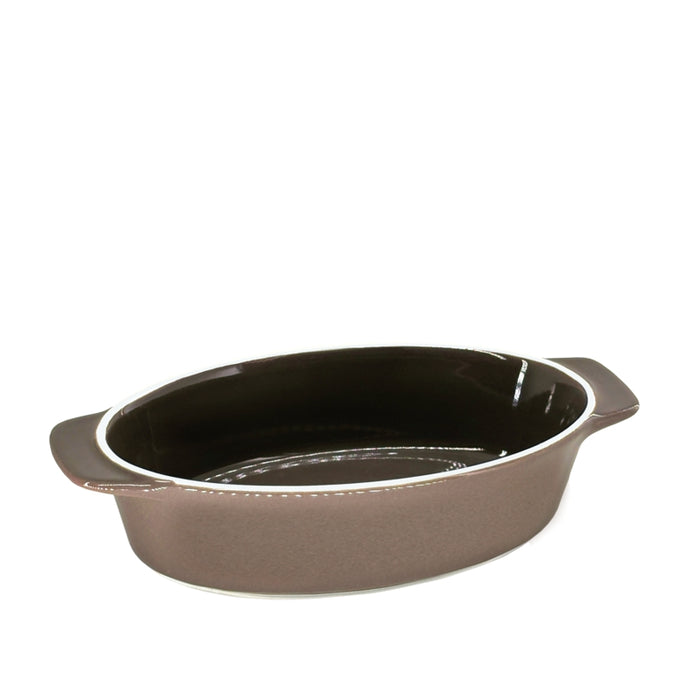 PLAT DE CUISSON OVAL GRIS CHAMPIGNON DANESCO