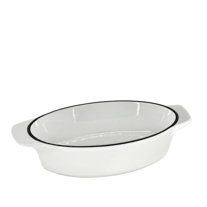 PLAT DE CUISSON OVAL BLANC DANESCO