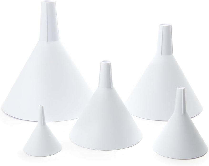 ENS. (5) ENTONNOIRS PLASTIQUES FOX RUN