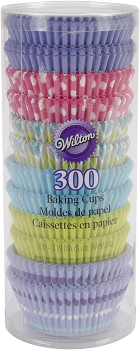 PQT (300) CAISSETTES PASTELLES WILTON