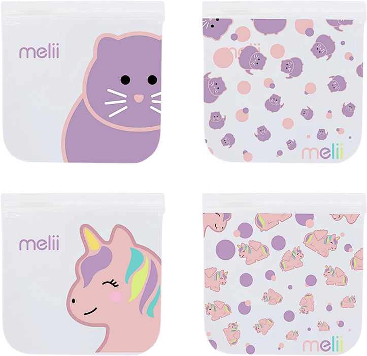 PQT (4) SACS À COLLATION CHAT & LICORNE MELII