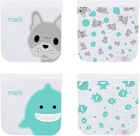 PQT (4) SACS À COLLATION CHIEN ET REQUIN MELII