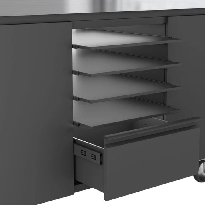 POSTE DE TRAVAIL À PIZZA NOIR MAT COOKSTOVES
