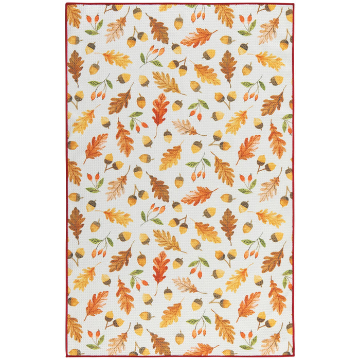 LINGE À VAISSELLE 18" X 28" FEUILLAGE DANICA