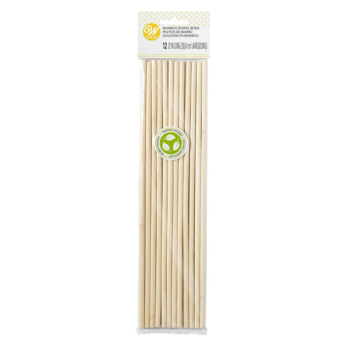 ENS. (12) GOUJONS EN BAMBOU 8" WILTON