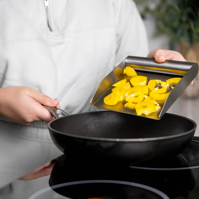 PELLE À NOURRITURE ACIER INOX. 6" FOX RUN