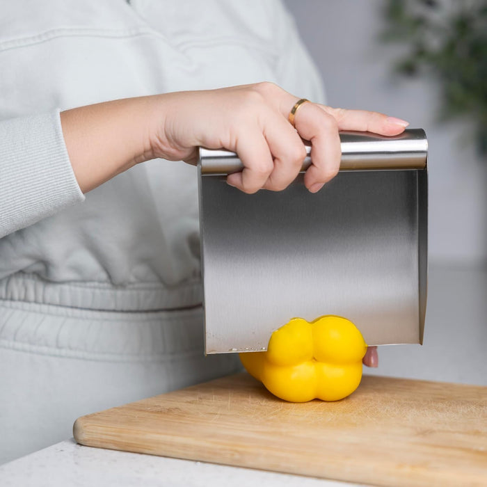 PELLE À NOURRITURE ACIER INOX. 6" FOX RUN