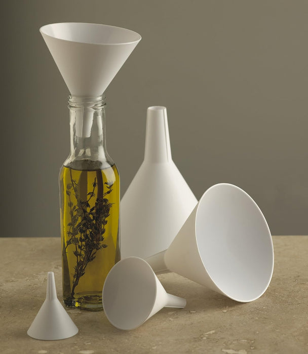 ENS. (5) ENTONNOIRS PLASTIQUES FOX RUN