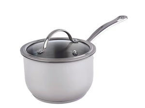 CASSEROLE A/I 2.1 L. & COUVERRE VERRE TREMPÉ MEYER