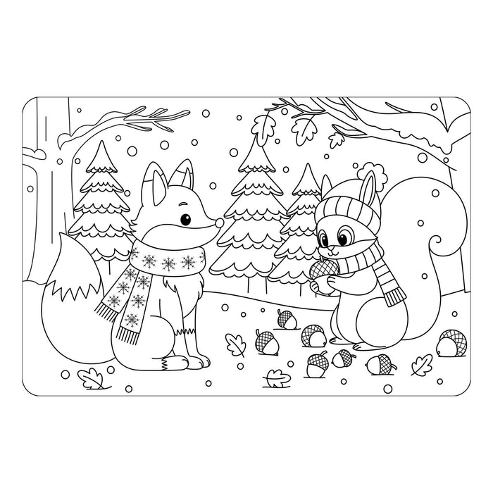 NAPPERON À COLORIER AMIE DE LA FÔRET SAFDIE