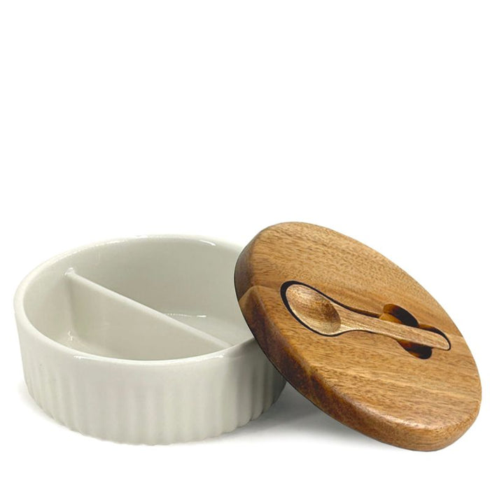 POT À SEL DIVISÉ AVEC CUILLÈRE DANESCO