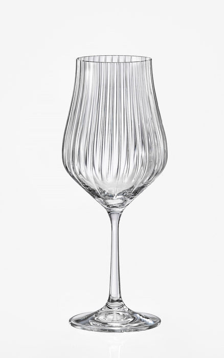 ENS. (6) COUPES À VIN BLANC 350 ML. "TULIPA OPTIC" DAVID SHA