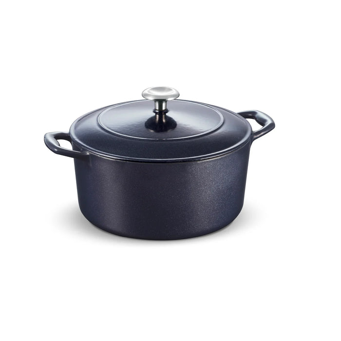 COCOTTE RONDE FONTE ÉMAILLÉE 5.5QT BLEU FONCÉ TRAMONTINA
