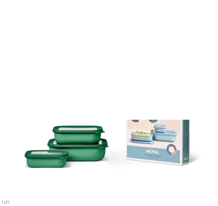 ENS. 3 CONTENANTS RECTANGLES VERTS PORT-STYLE