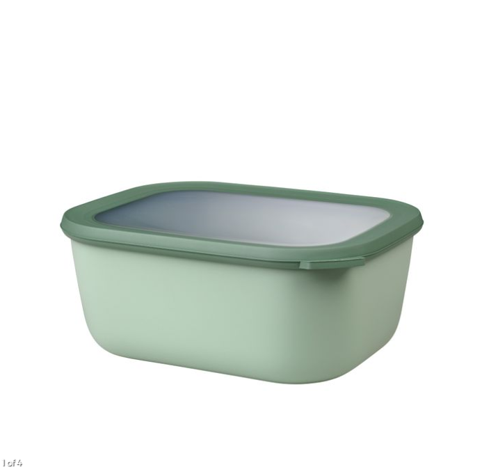 CONTENANT RECTANGLE 3 L. JADE/SAGE PORT-STYLE