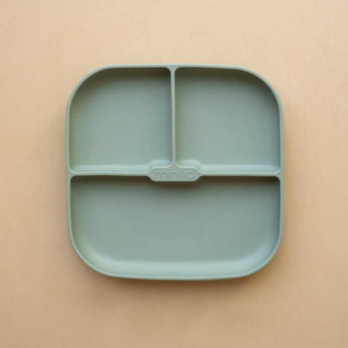ASSIETTE 3 COMP. SILICONE SAGE MINIKA