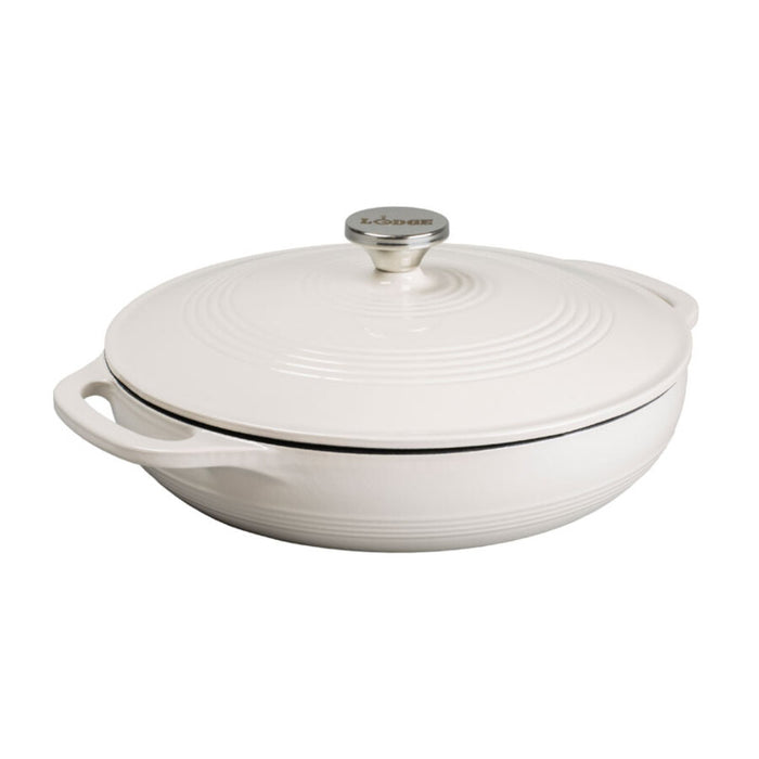 CASSEROLE FONTE ÉMAILLÉE 3.6QT HUÎTRE LODGE