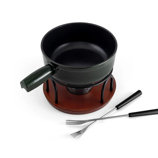 ENSEMBLE FONDUE FROMAGE TICINO VERT SWISSMAR