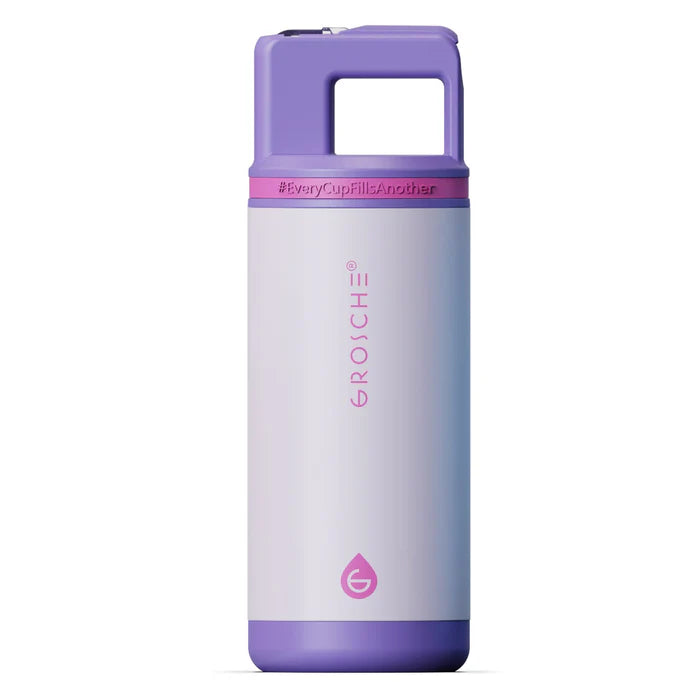 BOUTEILLE D'EAU ENFANT 16 OZ. COSMIC VIOLET GROSCHE