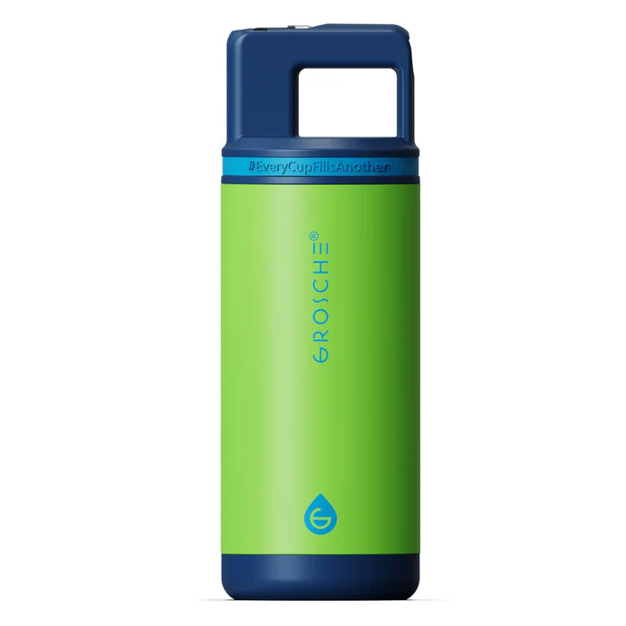 BOUTEILLE D'EAU ENFANT 16 OZ. DINO VERTE GROSCHE