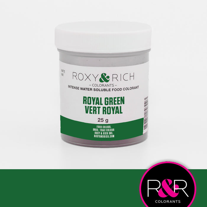 Royal Roxy Color COLORANT HYDROSOLUBLE 25 GR VERT ROYAL ROXY & RICH — Cuisine et vous
