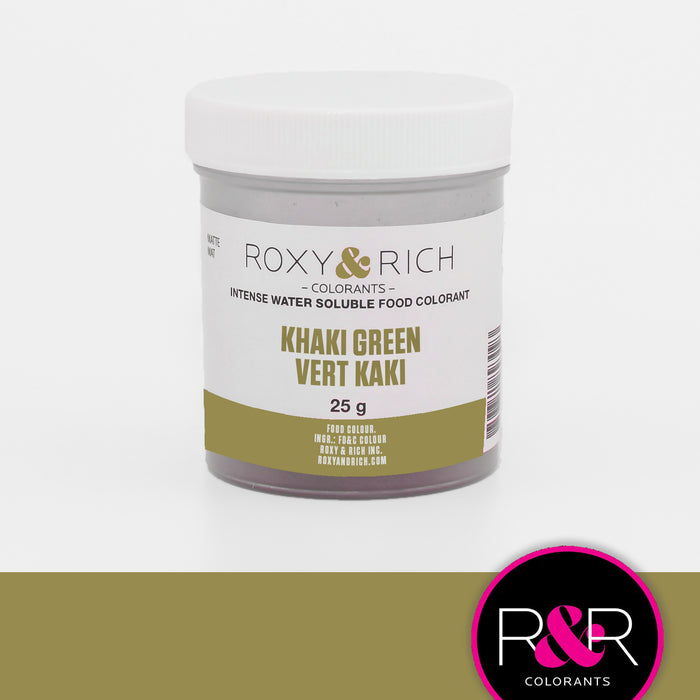 COLORANT HYDROSOLUBLE 25 GR VERT KAKI ROXY & RICH