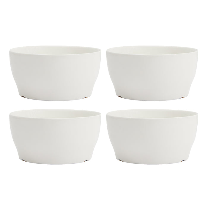 ENS. (4) BOLS BLANCS 15.5 CM. SAFDIE