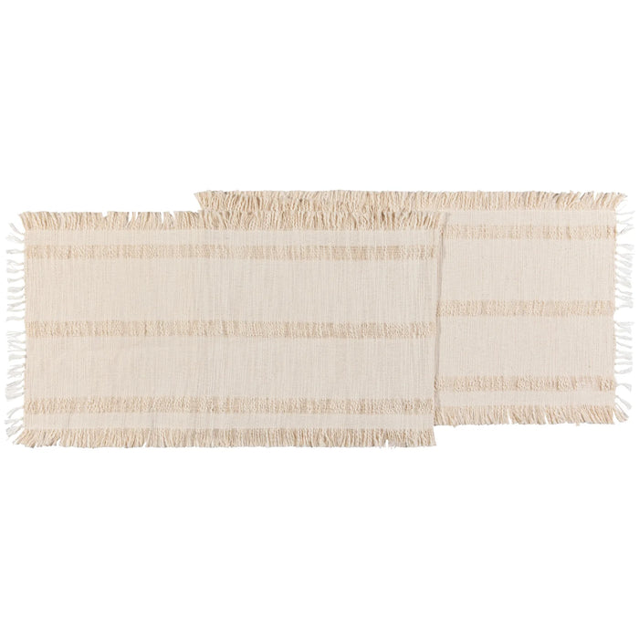 CHEMIN DE TABLE IVOIRE 13" X 72" DANICA