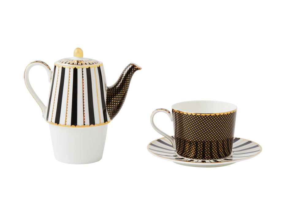 THÉIÈRE 1 L. AVEC INFUSEUR REGENCY NOIRE MAXWELL WILLIAMS