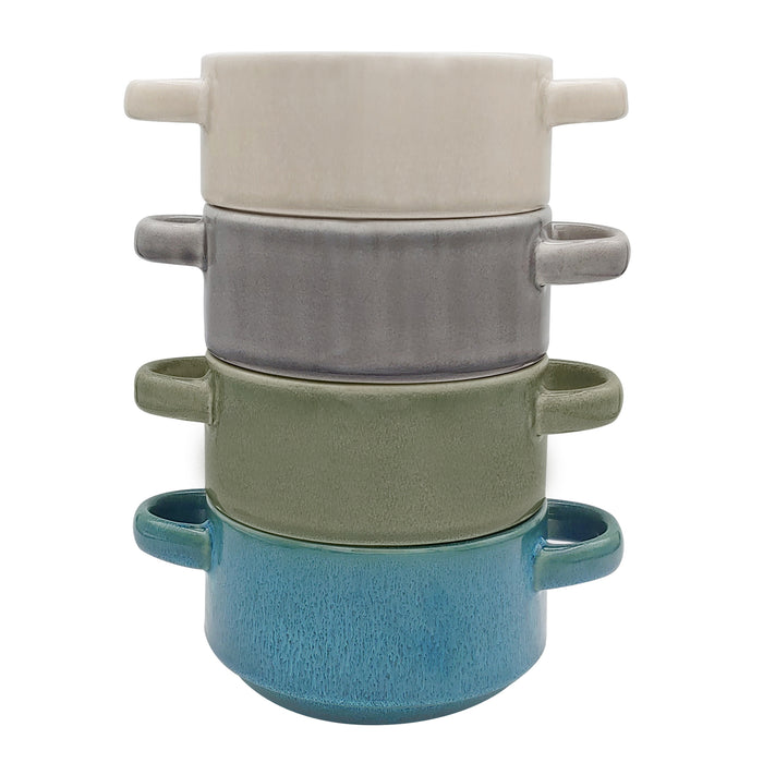 BOLS EMPILABLES EN GRÈS CÉRAMIQUE 25.4 OZ. SAFDIE