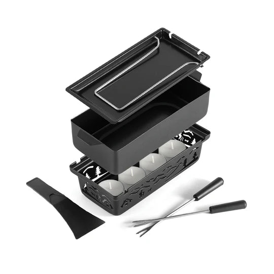 ENS. FONDUE & RACHETTE CHANDELLE SWISSMAR