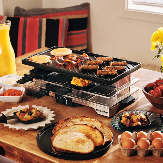 RACLETTE RÉVERSIBLE FONTE SWISSMAR