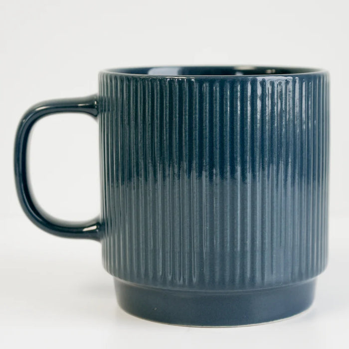 TASSE STRIÉE & EMPILALBE BLEUE KO&CO